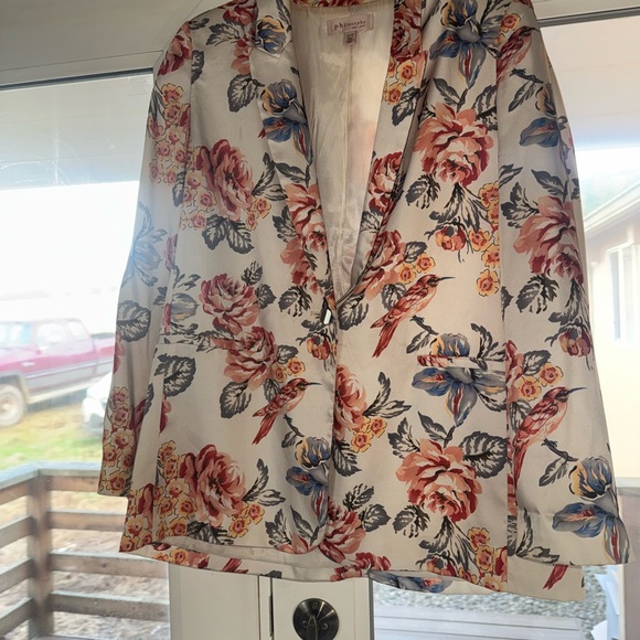 Floral Women's Blazer - Picture 4 of 6